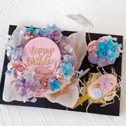 Azurie Butterfly Floral Cake Gift Set
