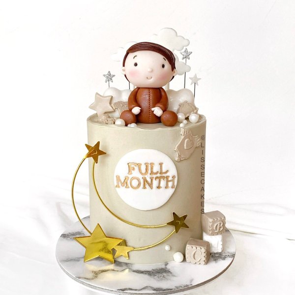 Baby Boy Full Month Cake