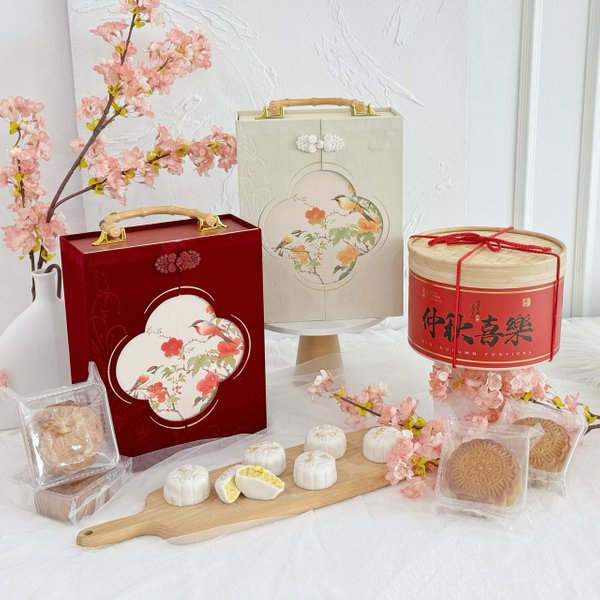 [玲月 + 成玉 Bundle Set] MSW Durian Snowskin & Classic Baked Mooncakes