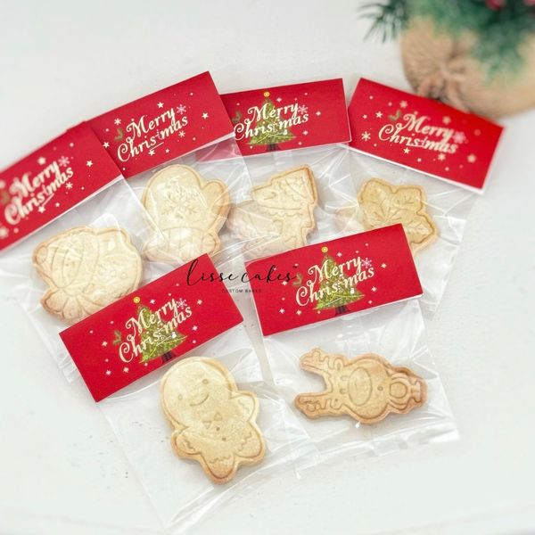 Santa's Corporate Shortbread Cookies (min. 50 pcs)