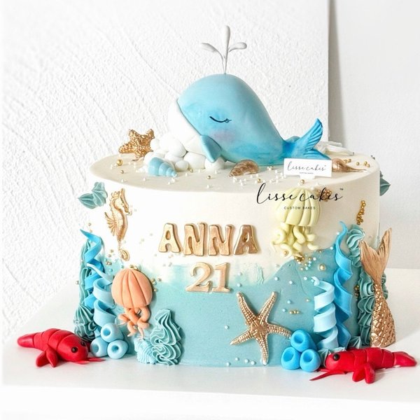 Moby The Whale Ocean Cake