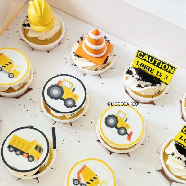 Construction Mini Cupcakes