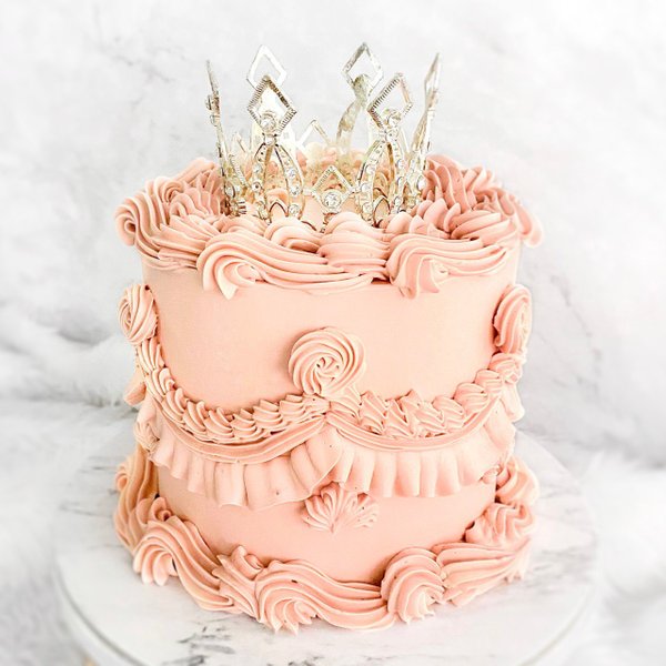 Princess Vintage Crown Cake